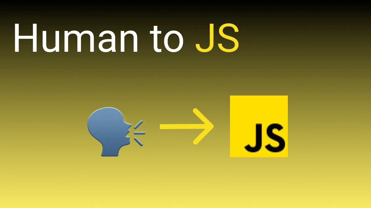 Human to JS banner